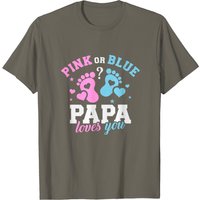 T-shirt Gender Reveal Papa Dad pour hommes