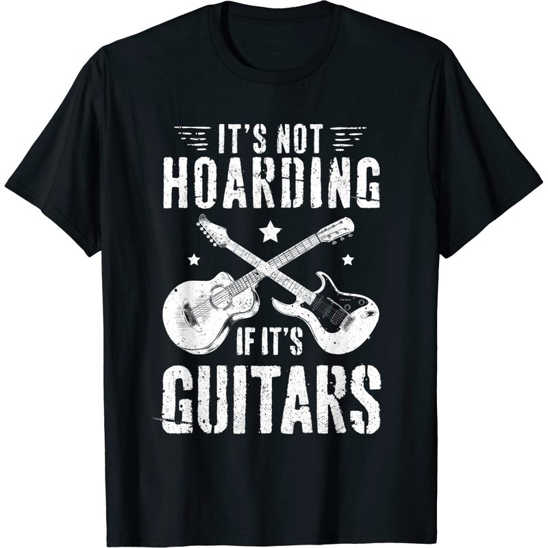T-shirt Humoristique pour Guitariste - Ce n'est pas du Stockage, C'est des Guitares — T-shirts pour hommes