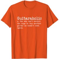 T-shirt humoristique Guitaraholic pour enseignant de guitare — T-shirts pour hommes