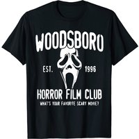 Woodsboro Horror Character Mask Film Club Est 1996 T-Shirt for Men — Mens T Shirts
