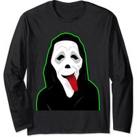 T-shirt à manches longues Scream avec design de masque Scream — T-shirts pour hommes