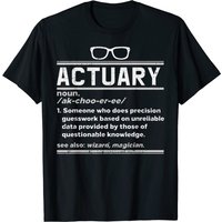 T-shirt Définition Actuaire Amusant pour Hommes - Cadeau Mathématique Assurance — T-shirts pour hommes