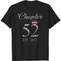 T-shirt d'anniversaire Chapter 52 Est 1971 pour hommes — T-shirts pour hommes