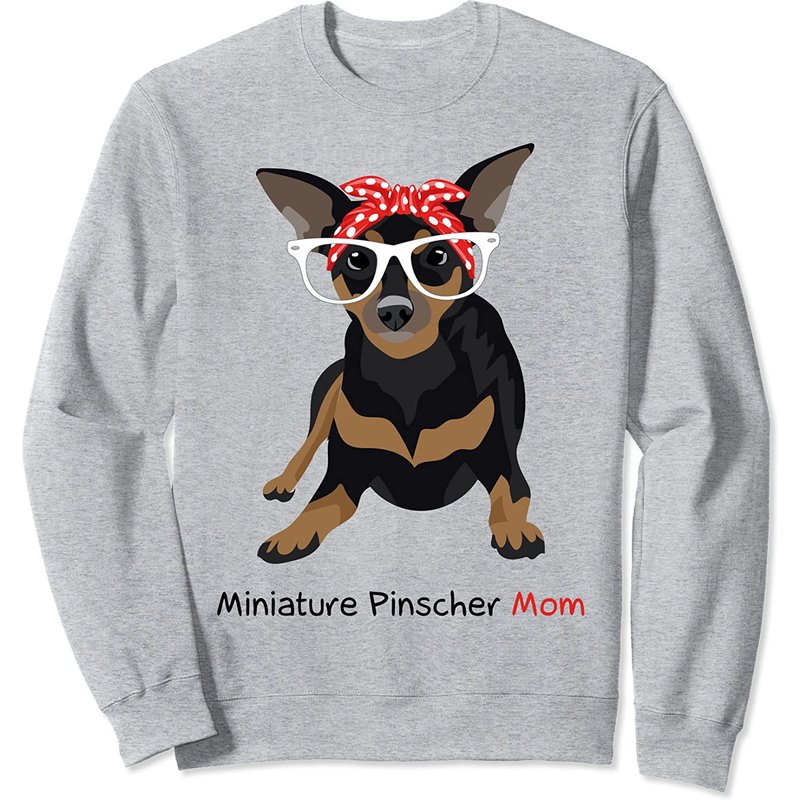 Sweatshirt Unisexe Maman Miniature Pinscher — Sweats à capuche pour hommes