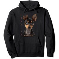 Hoodie Unisexe Miniature Pinscher Love Puppy — Sweats à capuche pour hommes