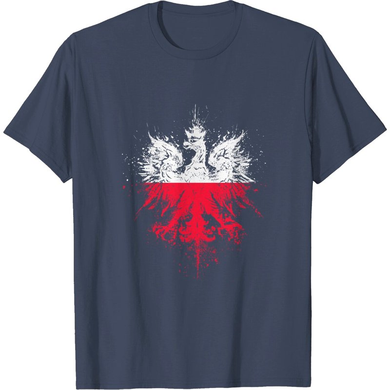 Polish Eagle T-Shirt - Polish Pride and Flag Design for Men — Mens T Shirts