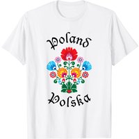 T-shirt pour hommes Pologne Art populaire Fleurs Wycinanki Polska — T-shirts pour hommes