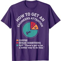 T-shirt Humoristique Ingénieur - Comment Attirer l'Attention d'un Ingénieur — T-shirts pour hommes