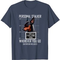 T-shirt pour hommes Chien Stalker Personnel Miniature Pinscher — T-shirts pour hommes