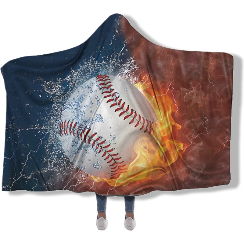Hooded Blanket Hoodie Cloak Wearable Throw — Throw Blankets