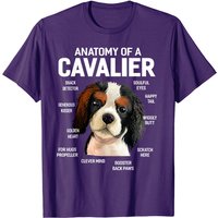 T-shirt Anatomie d'un Cavalier King Charles Spaniel pour hommes — T-shirts pour hommes