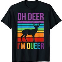 Oh Deer I'm Queer LGBT Pun Rainbow Gay Pride T-Shirt for Men