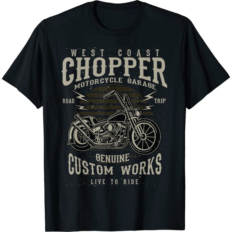 T-shirt pour hommes West Coast Chopper Motorcycle Garage — T-shirts pour hommes