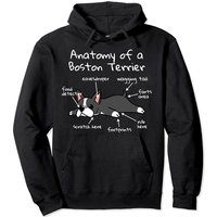 Hoodie à Capuche Anatomie d'un Boston Terrier — Sweats à capuche pour hommes