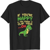 T-shirt Dino Oh Trex Si Tu Es Heureux Et Tu Le Sais — T-shirts pour hommes