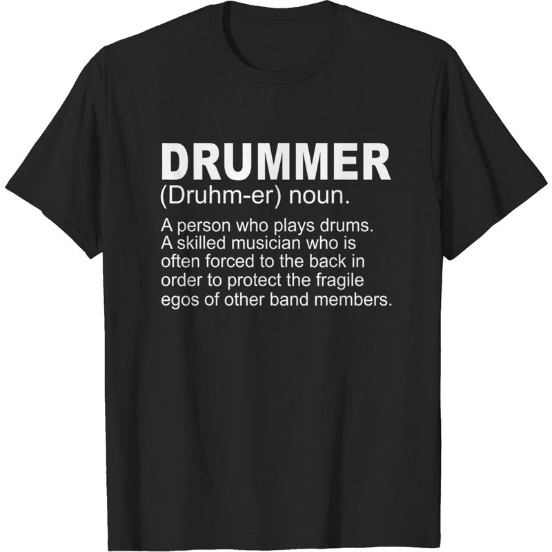 Drummer T-Shirt for Men - A Person Who Plays Drums — Mens T Shirts