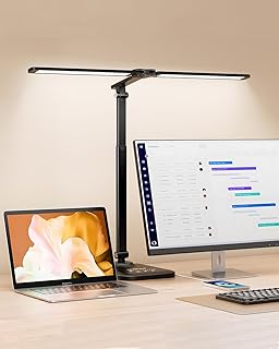 LED Desk Lamp Double Head Height Adjustable with 50 Lighting Modes — Led Desk Lamp