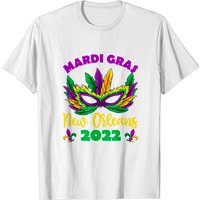 T-shirt Masque Mardi Gras Nouvelle-Orléans 2022 pour hommes