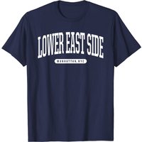 T-Shirt NYC Borough Lower East Side Manhattan pour Hommes