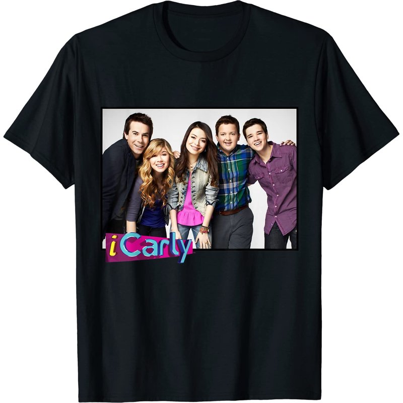iCarly Cast Group Men's T-Shirt - Carly, Sam, Freddie, Spencer — Mens T Shirts