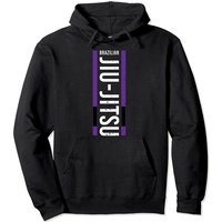 Hoodie à capuchon BJJ ceinture violette en Jiu Jitsu brésilien — Sweats à capuche pour hommes