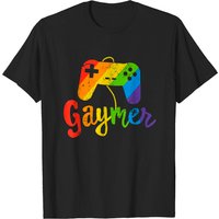 Gaymer Shirt - T-shirt LGBT Pride Gamer avec Drapeau Arc-en-Ciel pour Hommes — T-shirts pour hommes