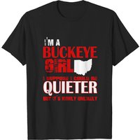 T-shirt pour hommes Buckeye Girl Ohio State — T-shirts pour hommes
