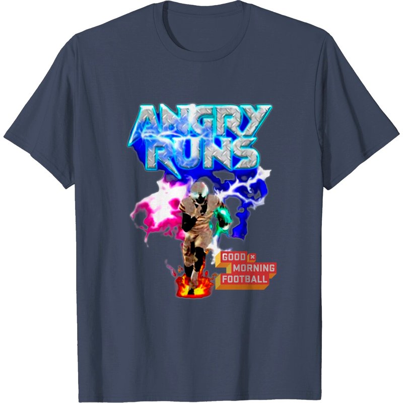 T-shirt Boy Angry Runs Good Morning Football pour hommes — T-shirts pour hommes