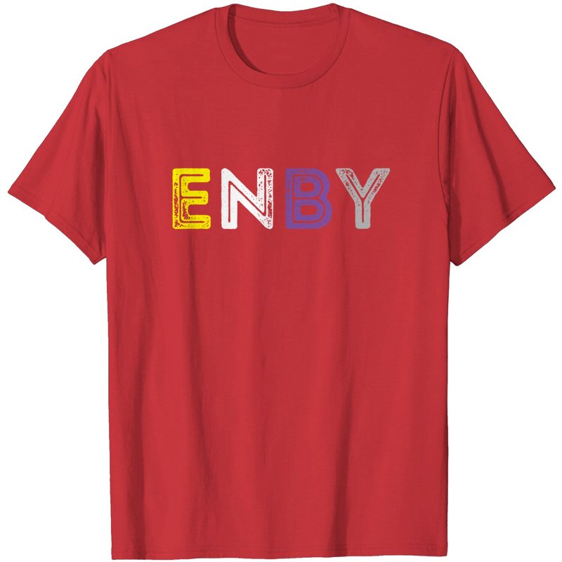 Enby Pride Nonbinary T-Shirt for Men — Mens T Shirts