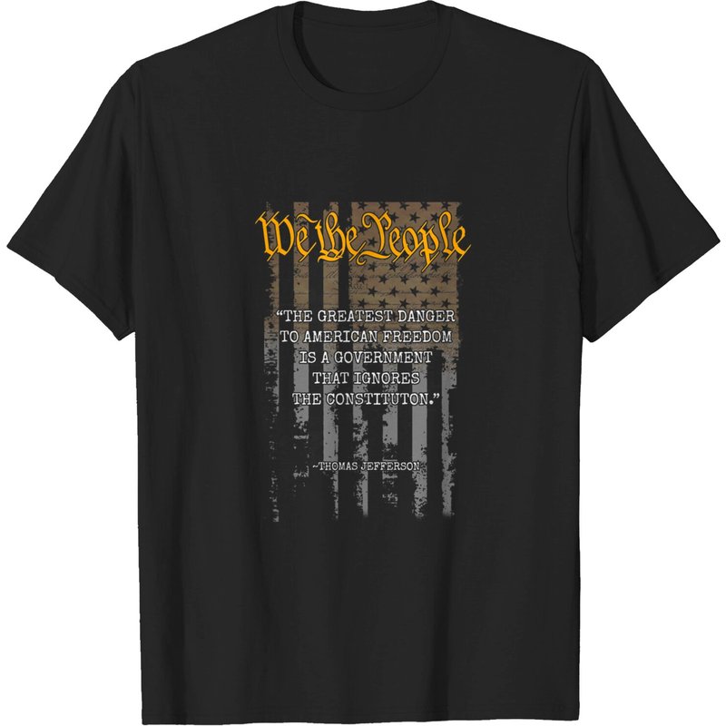T-shirt pour hommes Thomas Jefferson We The People Liberté 4 juillet — T-shirts pour hommes