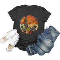T-shirt pour hommes Cactus Vintage Succulentes Graphique — T-shirts pour hommes