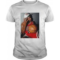 T-Shirt Michael Jordan Three Fingers pour Hommes en Noir