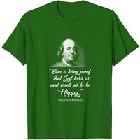 T-shirt Beer Proves God Loves Us Ben Franklin pour hommes — T-shirts pour hommes