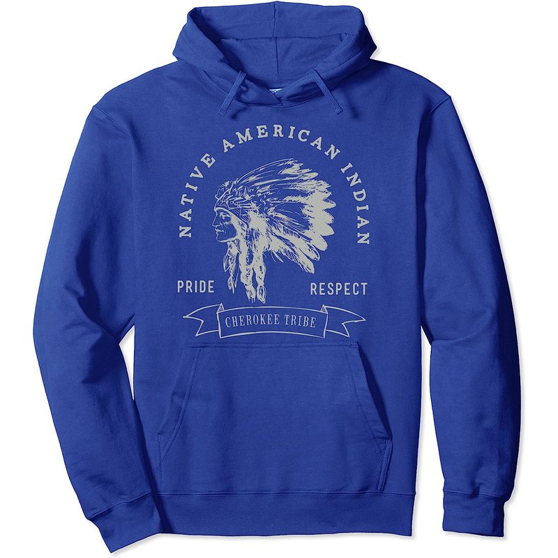 Cherokee Tribe Native American Pride Respect Pullover Hoodie — Mens Hoodies