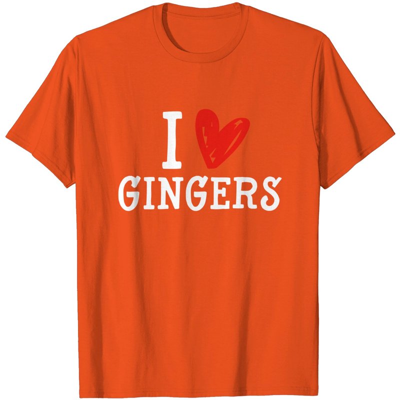 T-shirt Redhead Lover Hommes Cheveux Roux J'aime les Roux — T-shirts pour hommes