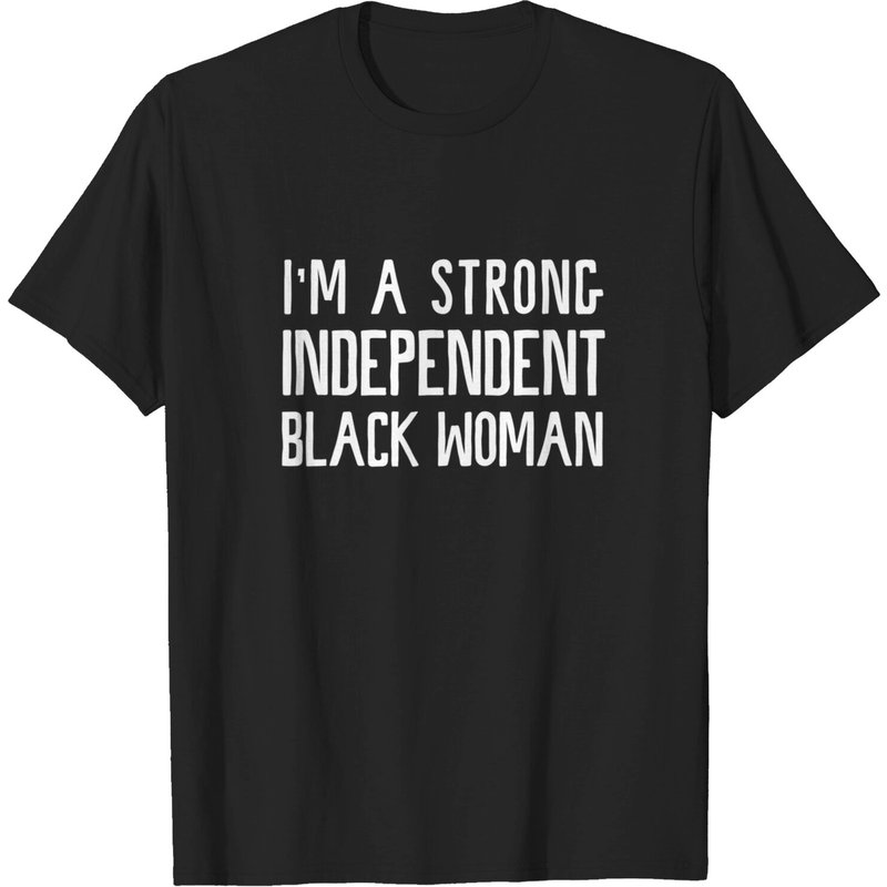 T-shirt Je suis une femme noire forte et indépendante pour hommes