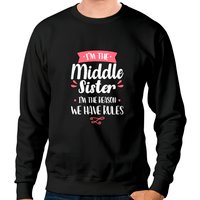 Je suis la sœur du milieu Sweatshirt pour unisexe