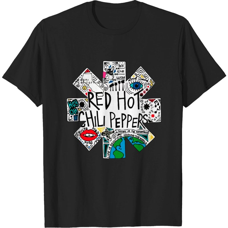 T-shirt Doodle Logo de Red Hot Chili Peppers pour Homme — T-shirts pour hommes