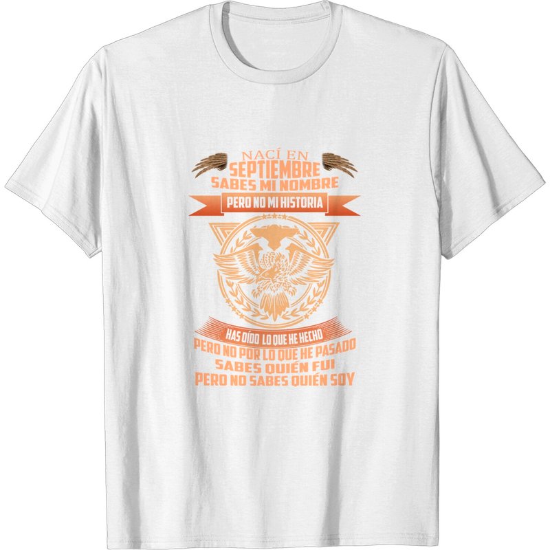 T-shirt Je suis né en septembre pour hommes — T-shirts pour hommes