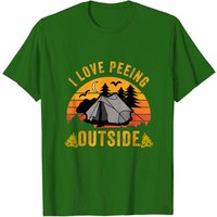 T-shirt Vintage Camping I Love Peeing Outside pour Hommes