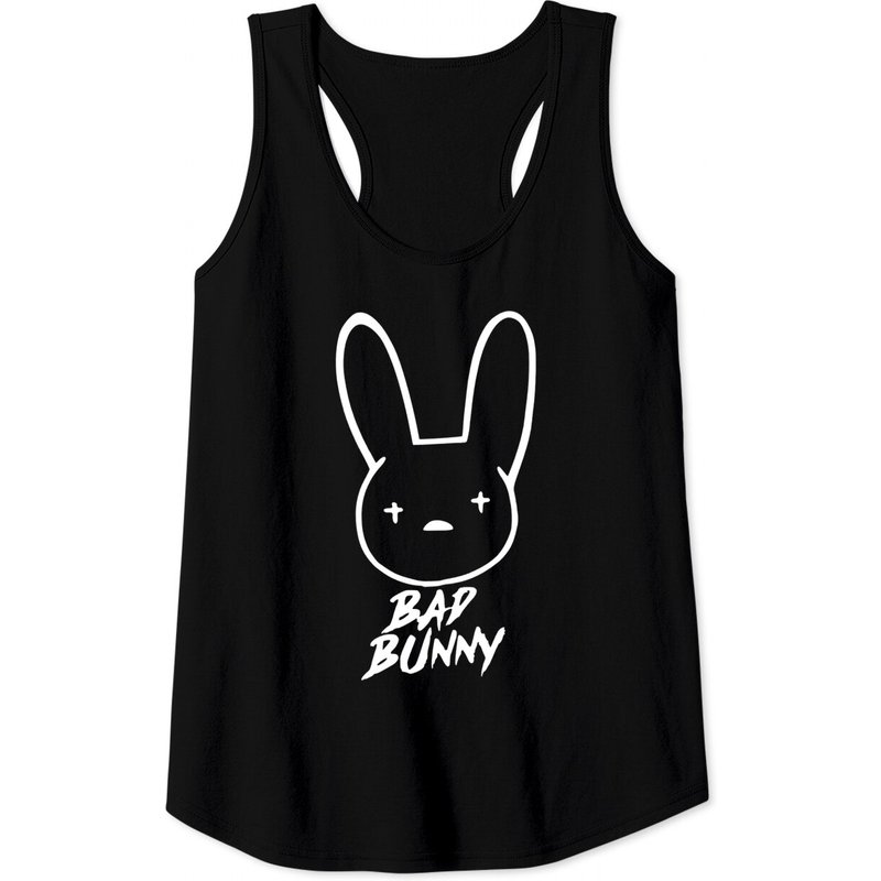 Débardeurs Bad Bunny pour hommes en noir — T-shirts pour hommes