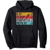 Hoodie Vintage Eat Sleep Chipotle Repeat