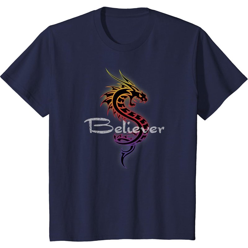 T-shirt Dragon Believer pour hommes - Noir — T-shirts pour hommes