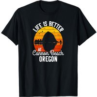 T-shirt Sunset Haystack Rock Cannon Beach pour hommes