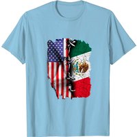 T-shirt Drapeau Américain Mexicain pour Hommes — T-shirts pour hommes