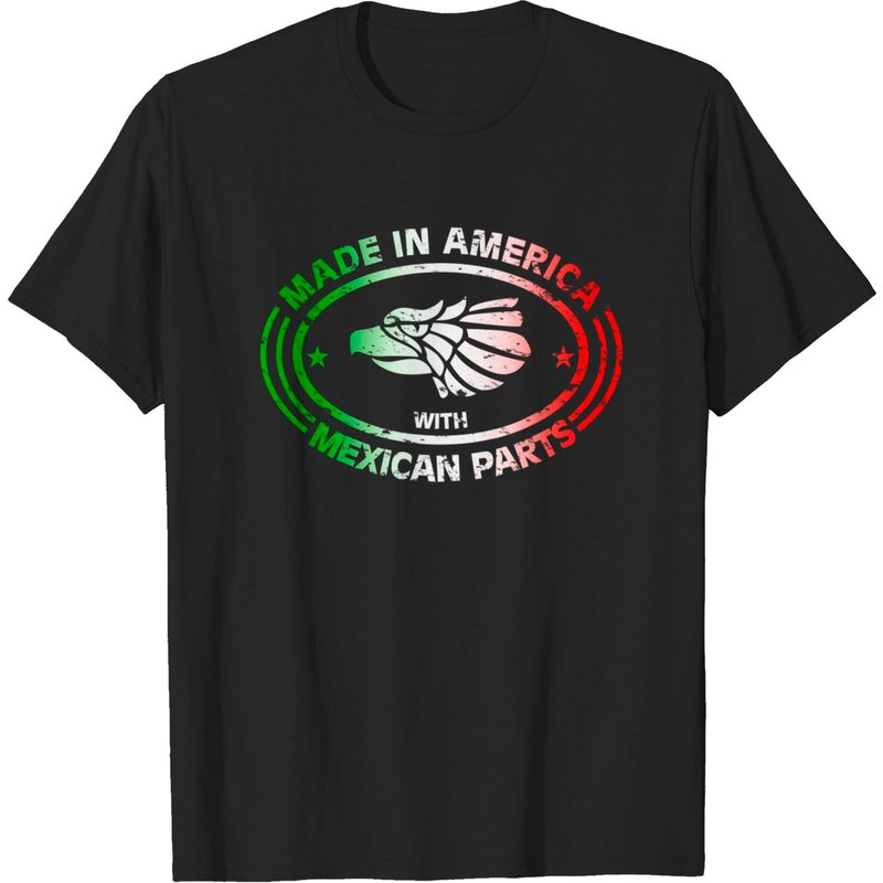 T-shirt pour hommes Made In America avec des pièces mexicaines — T-shirts pour hommes
