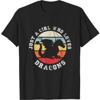 Juste une fille qui aime les dragons T-shirt pour hommes — T-shirts pour hommes