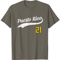 T-shirt Puerto Rico Baseball 21 pour les fans de baseball de Santurce