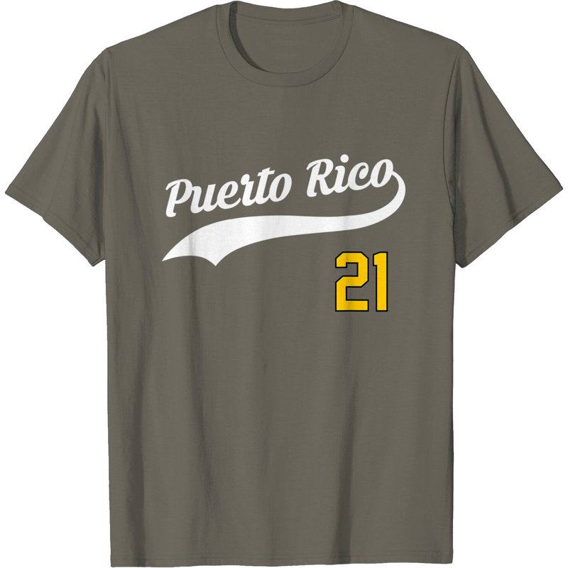 T-shirt Puerto Rico Baseball 21 pour les fans de baseball de Santurce — T-shirts pour hommes