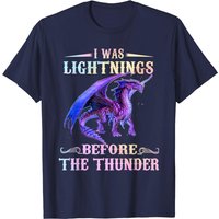 I Was Lightnings Before The Thunder Dragons T-Shirt for Men